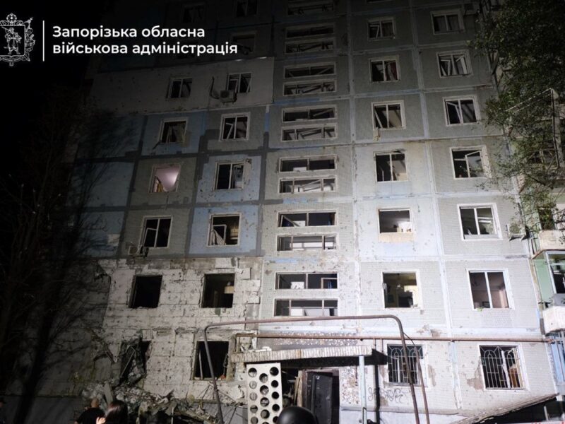 Удар по Запоріжжю: загинула людина, дев’ять поранені