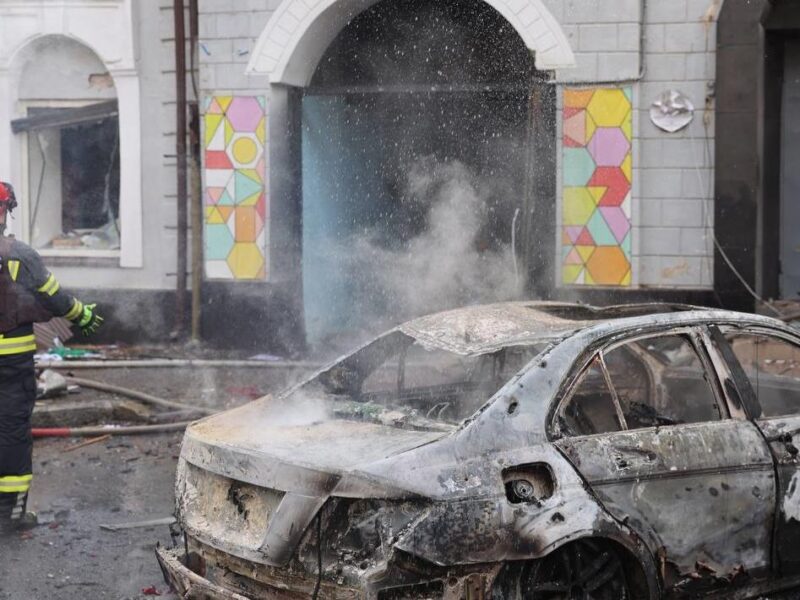 З’явилося відео удару Росії по дитсадку в Харкові