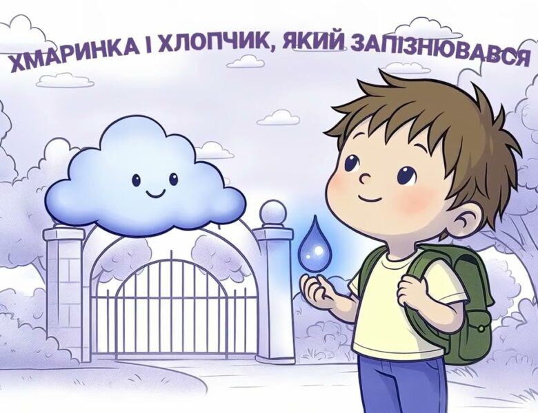⛅️ Хмаринка і хлопчик, який запізнювався ✨ казка для дітей
