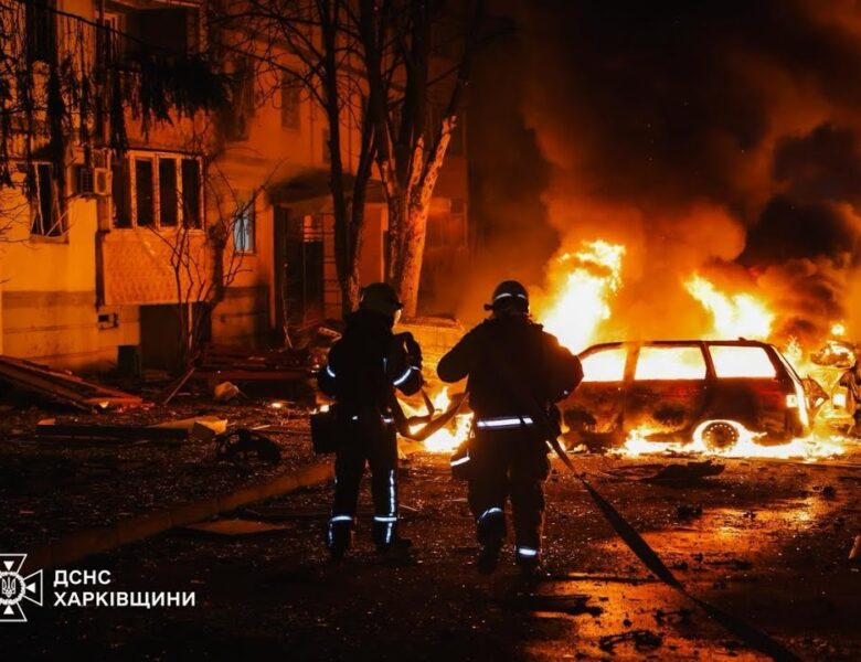 Харків: 32 постраждалих, пожежі та руйнування після нічного удару БпЛА