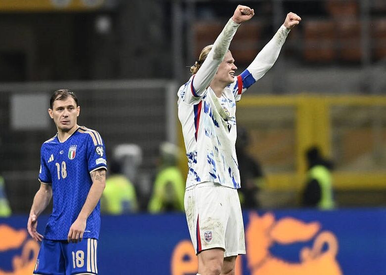 Дубль форварда приніс Норвегії нищівну перемогу над Італією