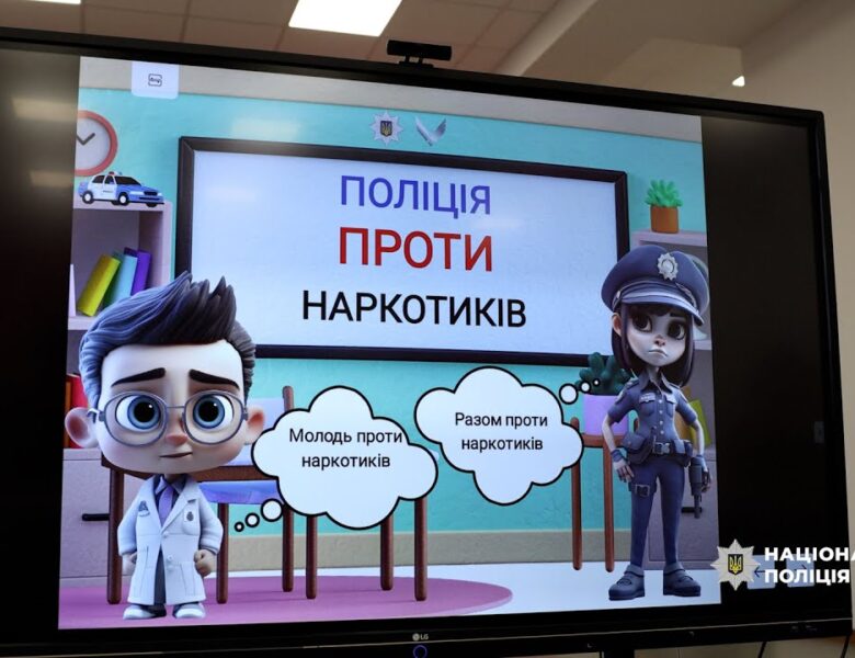 Наркотики руйнують життя: поліцейські провели інтерактивне заняття для ліцеїстів