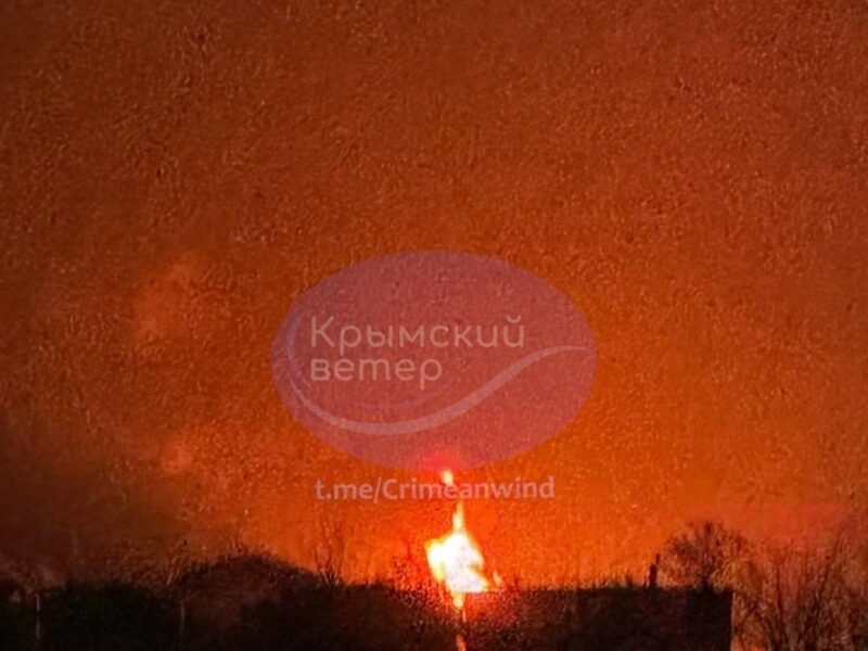 У Криму сталася пожежа на нафтобазі – соцмережі