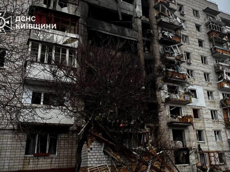 У Вишгороді показали наслідки атаки “шахедів”