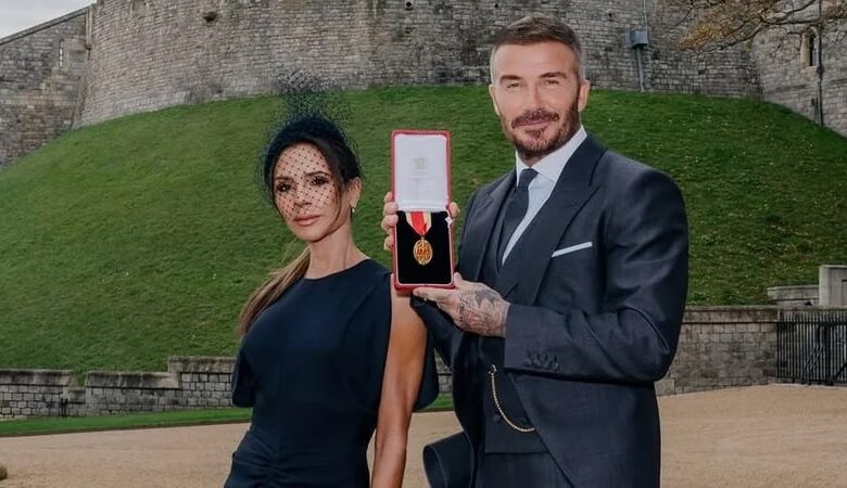 Вікторія Бекхем зворушливо привітала чоловіка після того, як він став сером