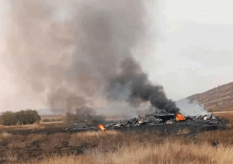 Військовий літак Туреччини впав на кордоні Грузії та Азербайджану