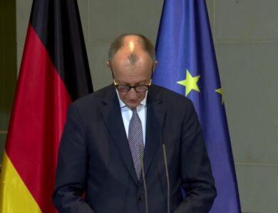 Спілкування Володимира Зеленського і Фрідріха Мерца з медіа