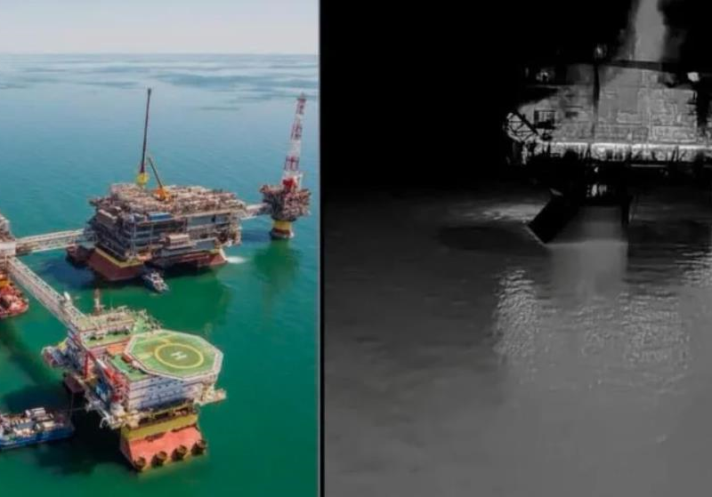 СБУ атакувала платформи РФ в Каспійському морі