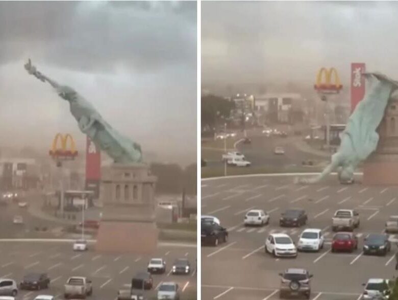 У Бразилії впала копія американської статуї Свободи