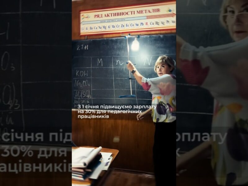 З 1 січня 2026 року зарплати вчителів зростуть на 30%