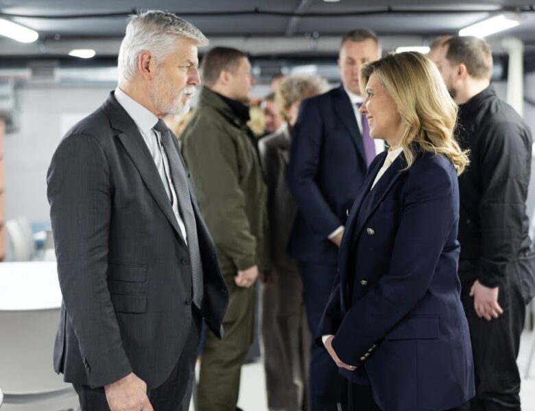 Перша леді України з Президентом Чехії відвідали одне з облаштованих на Київщині укриттів