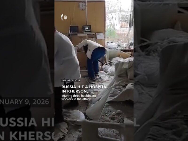 Russia attacked a city hospital in Kherson