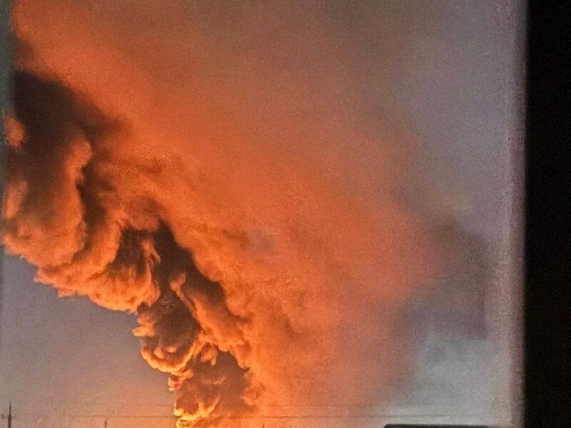 У Луцьку після прильоту БПЛА спалахнула пожежа