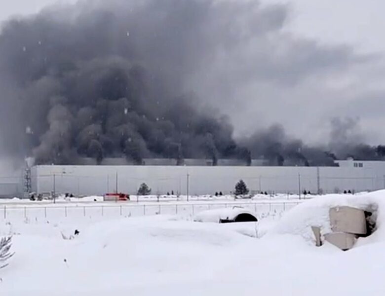 В російській Калузі спалахнув колишній автозавод Volkswagen