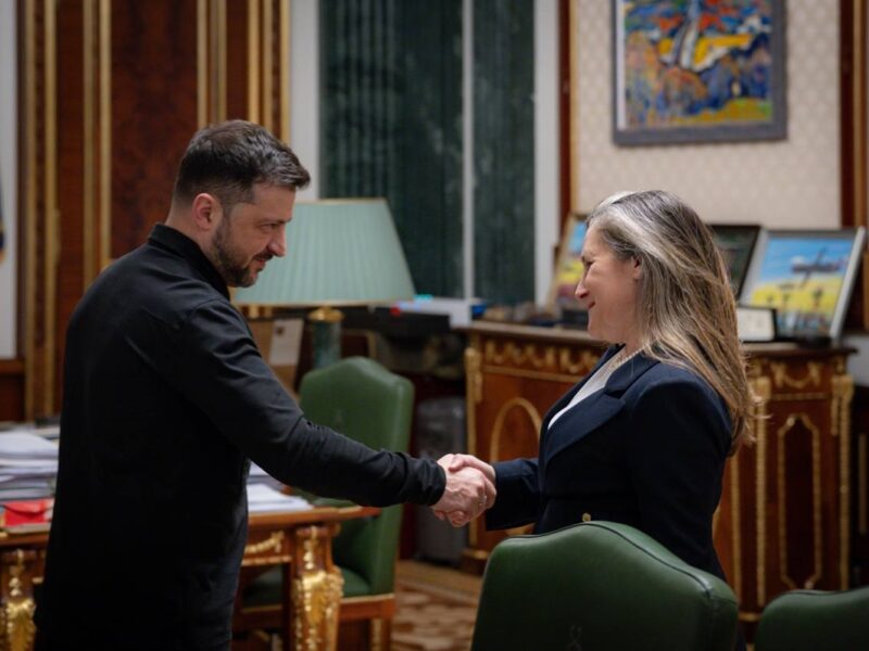 Зеленський призначив Фріланд радницею з питань економічного розвитку