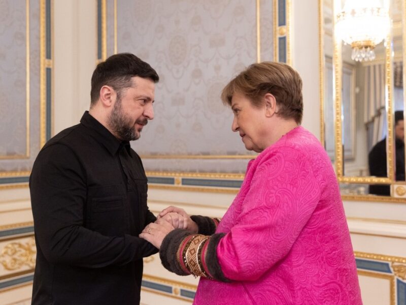 Зеленський зустрівся з директоркою МВФ