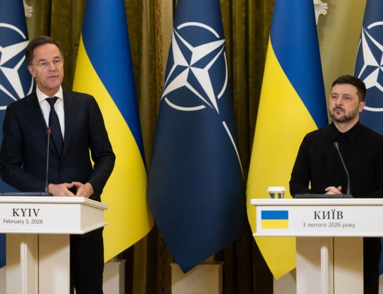 Спілкування Володимира Зеленського й Марка Рютте з медіа