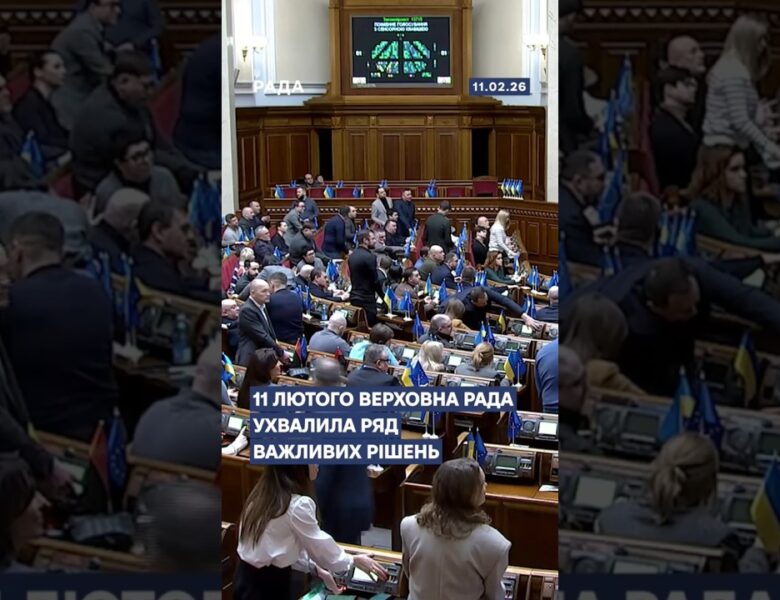 📄📣11 лютого Верховна Рада ухвалила ряд важливих рішень