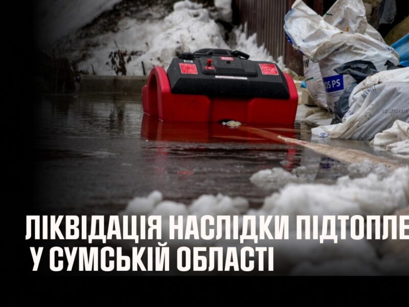 На Миколаївщині та Сумщині рятувальники ліквідовують наслідки підтоплень