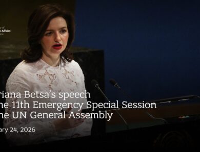 “No compromises on sovereignty and territorial integrity” — Mariana Betsa at the UNGA