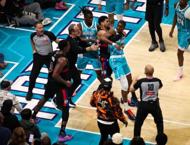 Гаряча ніч у НБА: у двох матчах спалахнули бійки