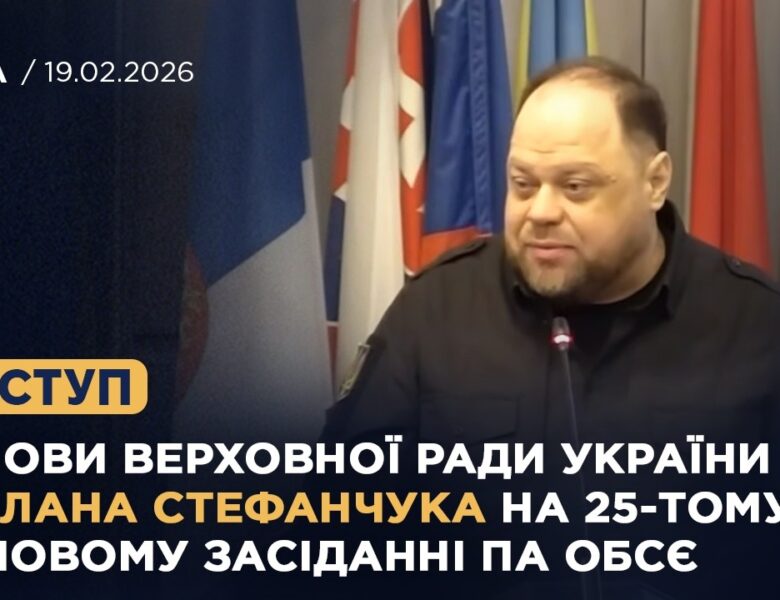 Виступ Руслана Стефанчука на 25-й зимовій сесії Парламентської асамблеї ОБСЄ у Відні
