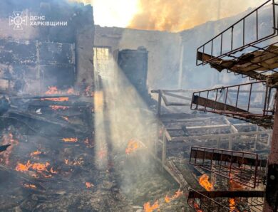 Російські дрони вдарили по селу на Харківщині