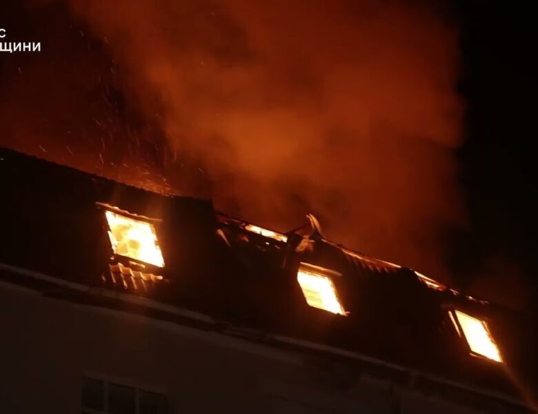 Суми: росія завдавла ударів по готелю – під час ліквідації пожежі відбулася повторна атака