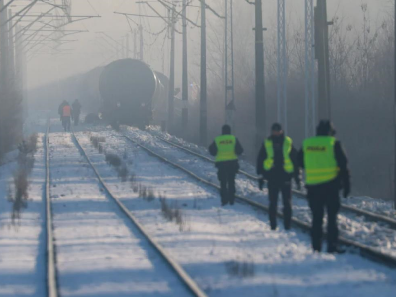У Польщі з колії, що веде до України, зійшов з рейок вантажний потяг