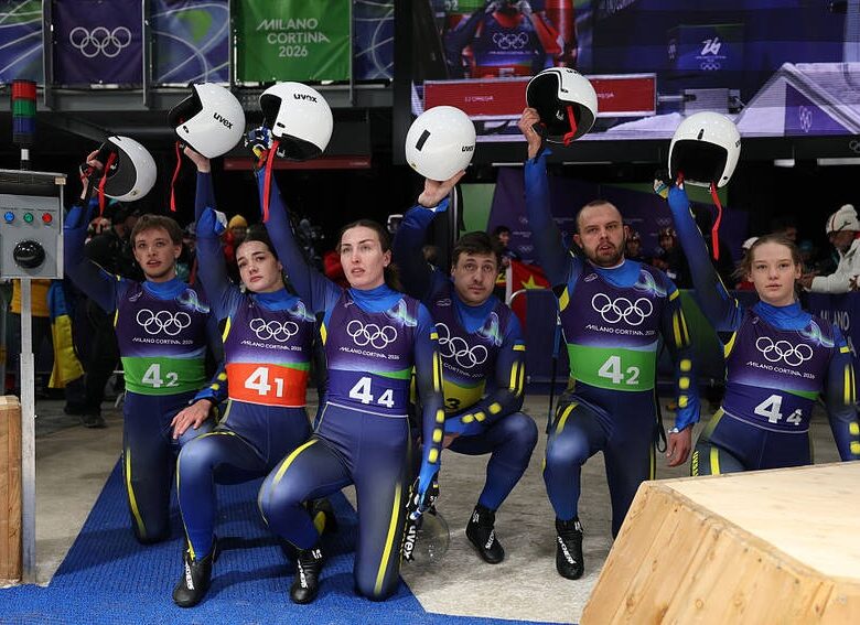 У змішаній естафеті на санях Україна на Олімпіаді в Італії стала шостою