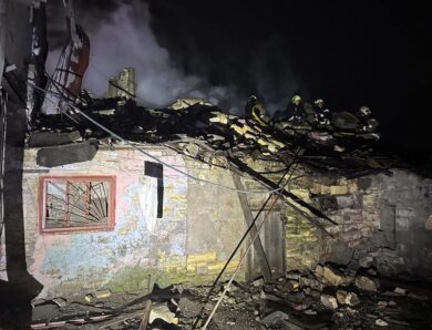 В Одесі після удару БПЛА сталася пожежа