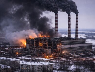 Внаслідок атаки РФ зупинилася Бурштинська ТЕС