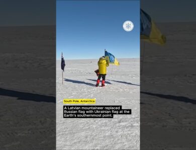 🇱🇻🇺🇦Латвійський альпініст Юріс Улманіс здійснив символічний крок підтримки України