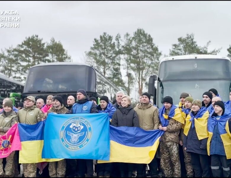 СБУ показала ексклюзивне відео з обміну полонених 5 березня