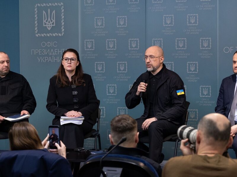 Брифінг Юлії Свириденко, Дениса Шмигаля, Рустема Умєрова й Олексія Кулеби за підсумками РНБО