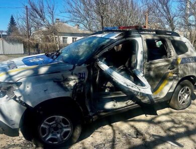 Дрон РФ поранив шістьох поліцейських в Нікополі