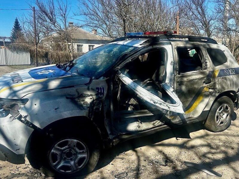 Дрон РФ поранив шістьох поліцейських в Нікополі