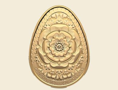 Канада випустила золоту монету у вигляді української писанки