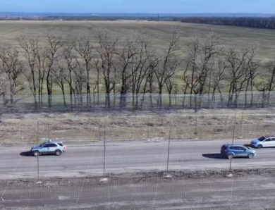 На Дніпропетровщині облаштували 42 км дороги антидроновою сіткою