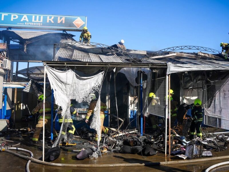 Під Одесою горів ринок Сьомий кілометр