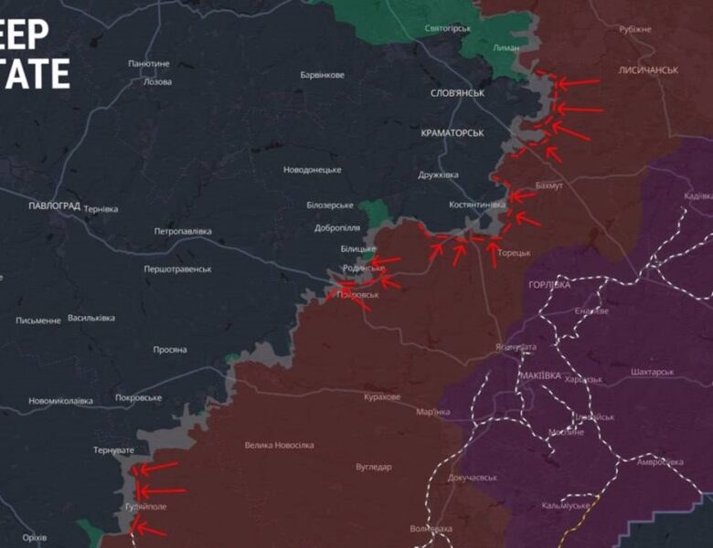 У DeepState назвали найактивніші ділянки фронту