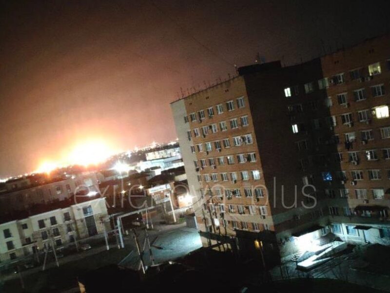 У РФ палає Афіпський НПЗ