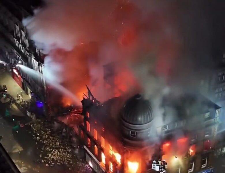 У Шотландії пожежа у вейп-шопі викликала хаос на залізниці