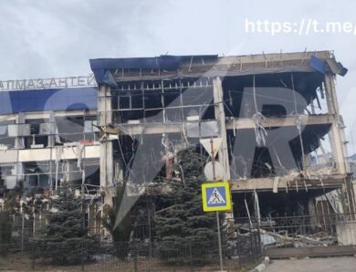 Зʼявилися кадри з наслідками атаки на концерн Алмаз-Антей в Криму