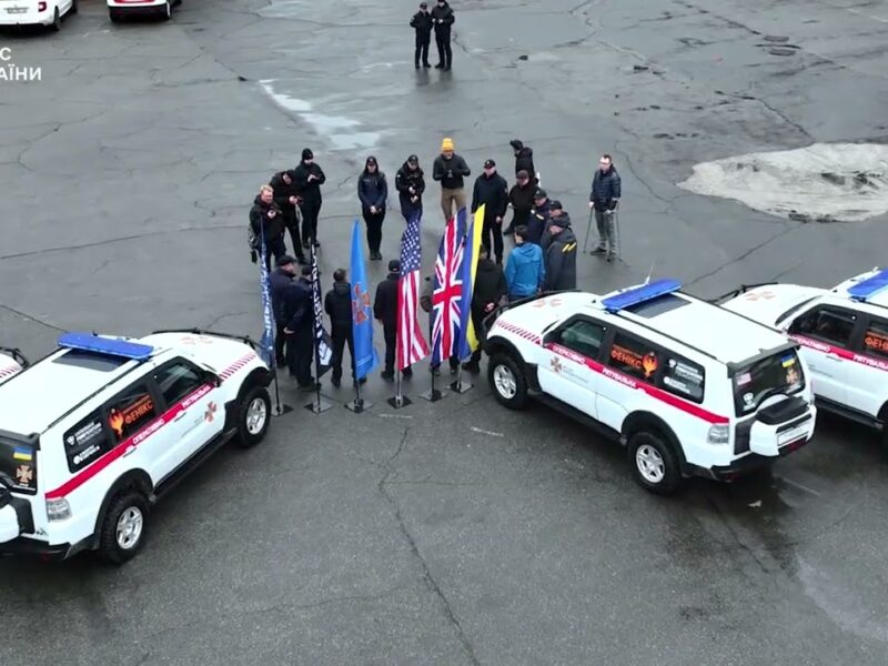 4 броньовані автомобілі отримала ДСНС України від Ukrainian FireFighters Foundation