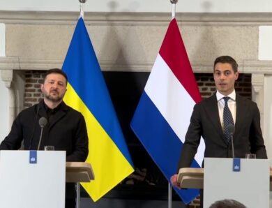 Спілкування Володимира Зеленського та Прем’єр-міністра Нідерландів Роба Єттена з медіа