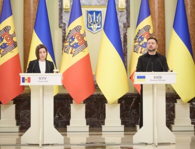 Спілкування Володимира Зеленського та Маї Санду з медіа