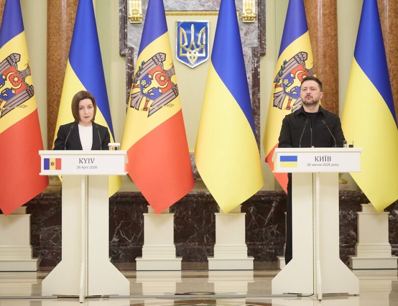 Спілкування Володимира Зеленського та Маї Санду з медіа