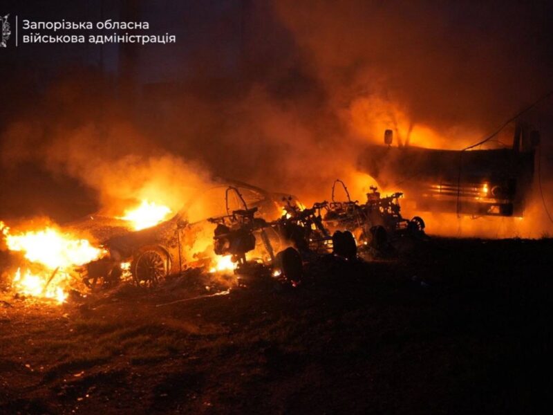 Наслідки комбінованого обстрілу Запоріжжя показали в ОВА
