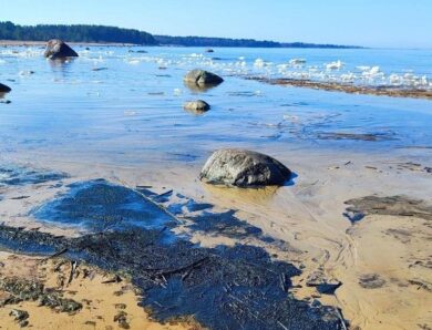 Під атакованою Усть-Лугою виявили величезну нафтову пляму – ЗМІ